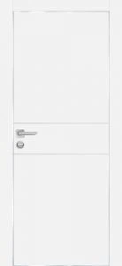 Межкомнатная дверь PX-15  AL кромка с 4-х ст. Белый матовый