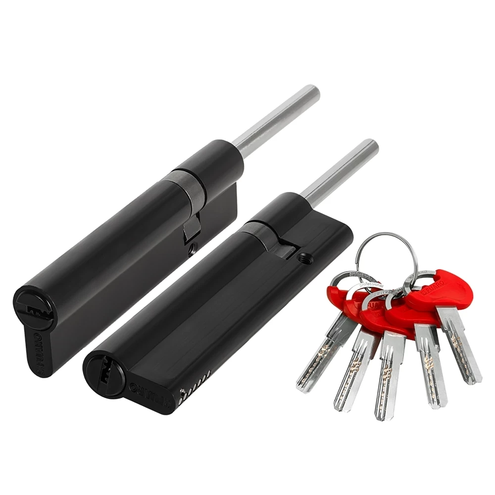 Фото Цилиндровый механизм D-PRO5007 Tang 100 w/k (65+10+25) BL-24 черный 5Key без верт.