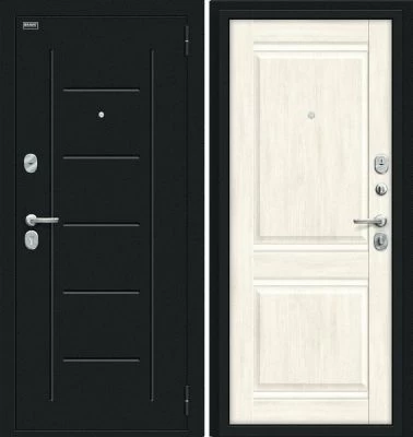 Дверь Браво Некст Kale Букле черное/Nordic Oak